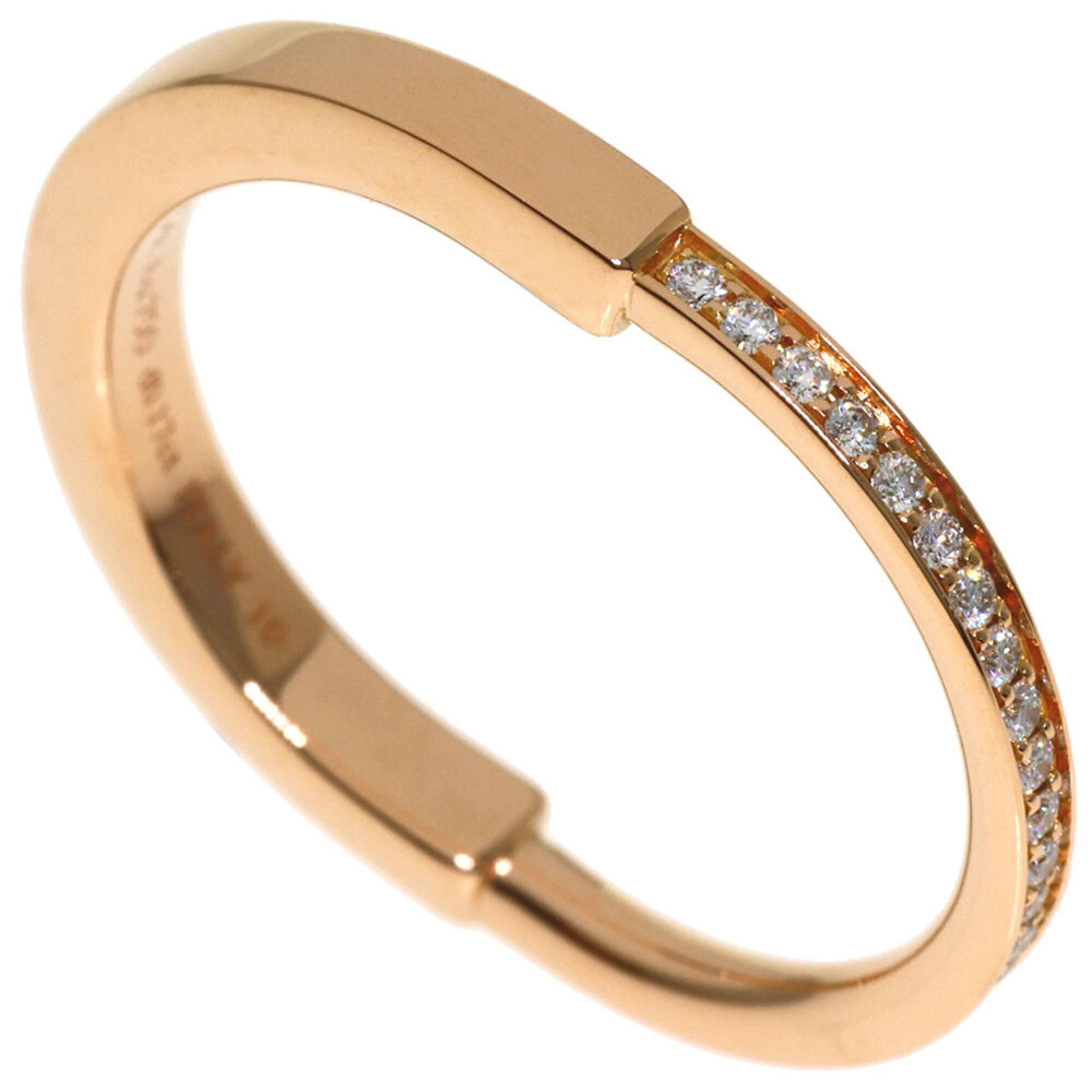Tiffany & Co. Rock Diamond Ring, 18K Pink Gold, Women's.